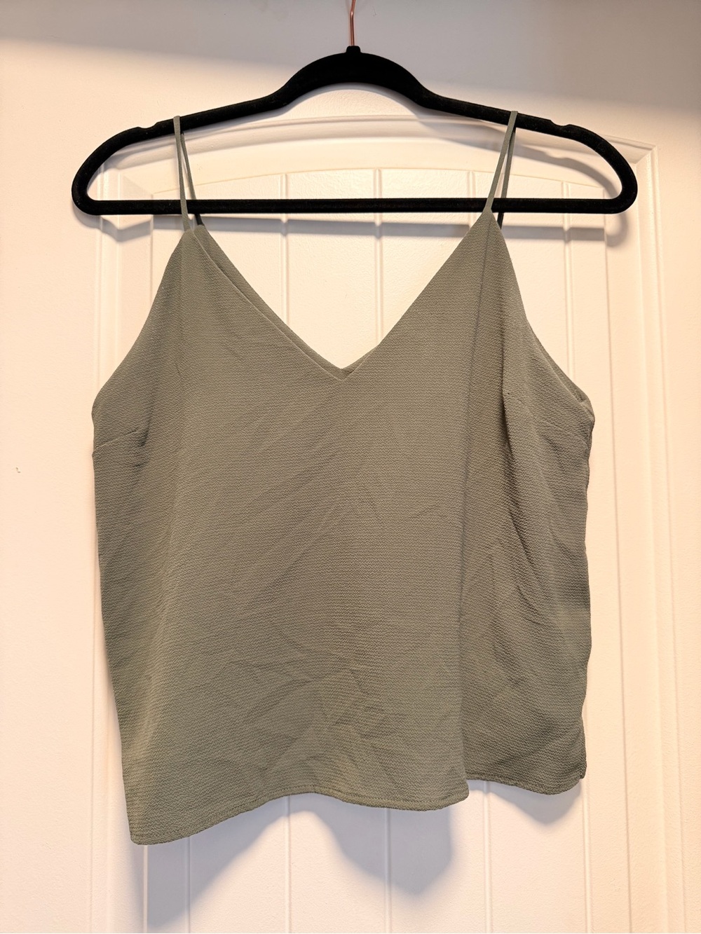 Light Olive V-Neck Cami Top - Women